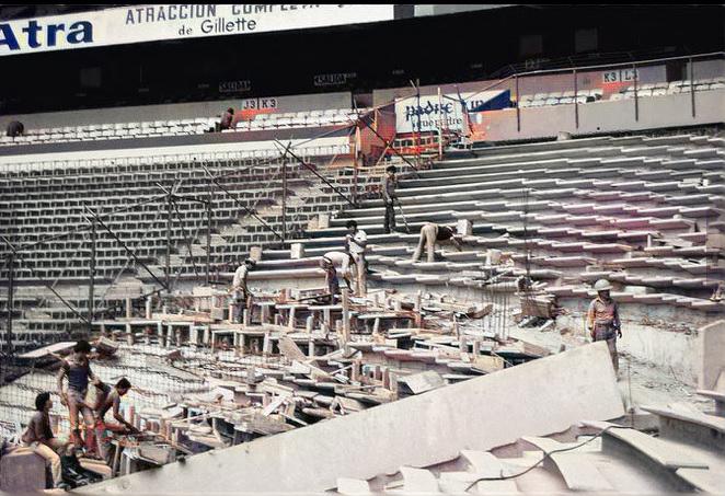 REMODELACIÓN DEL ESTADIO AZTECA 1984